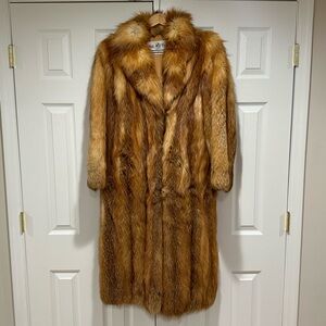 Vintage Elegant Tan Fur Coat